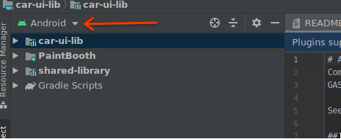 Android project view
